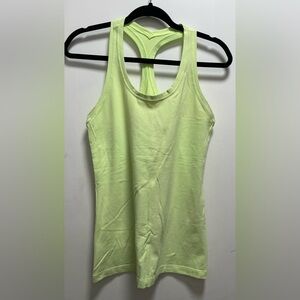 Lululemon Womens Scoup Neck Athletic Tank Top, Lime Green See Photo Measurements